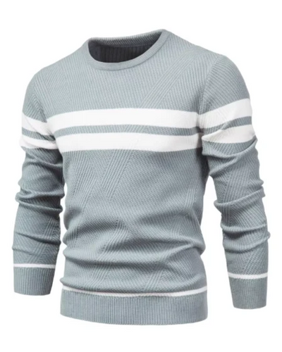 Stylish Men's Sweater With Stripes