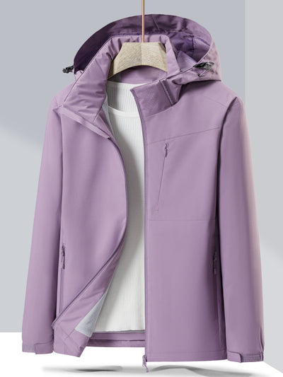 Wasserdichte Kapuzen Winterjacke mit Polar Fleece für Damen | Perfekt für Outdoor-Aktivitäten