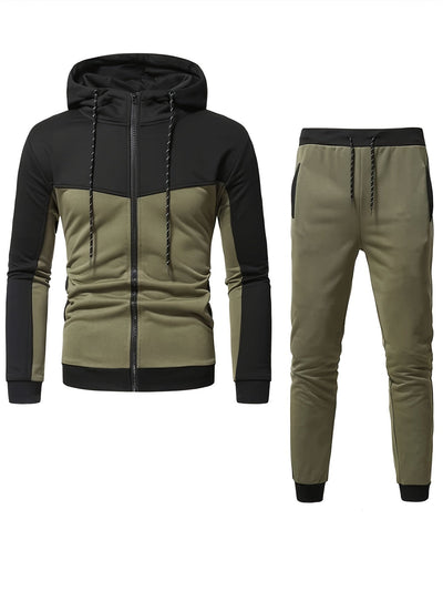 Lässiger Oversize-Trainingsanzug mit Kapuzenpullover und Hose für Herren | Ideal für Outdoor-Aktivitäten