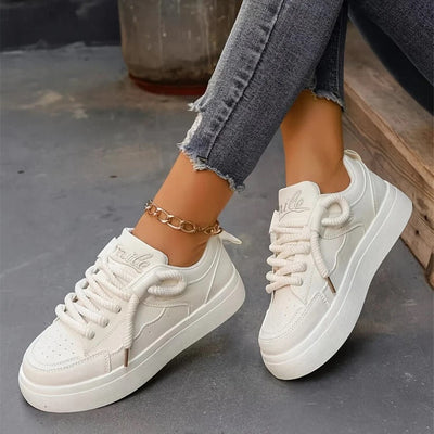Einfache Lässige Einfarbige Sneakers für Damen | Perfekt für den Alltag