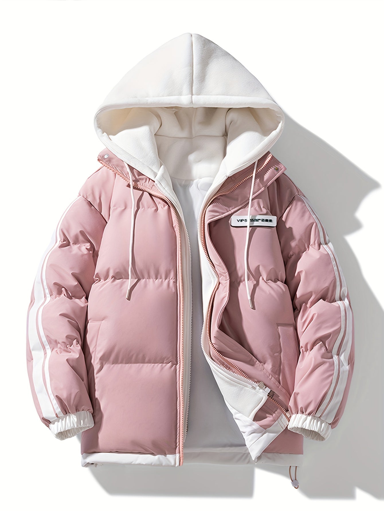 Warme lässige Puffer-Winterjacke mit Kapuze für Damen | Perfekt für Outdoor-Aktivitäten