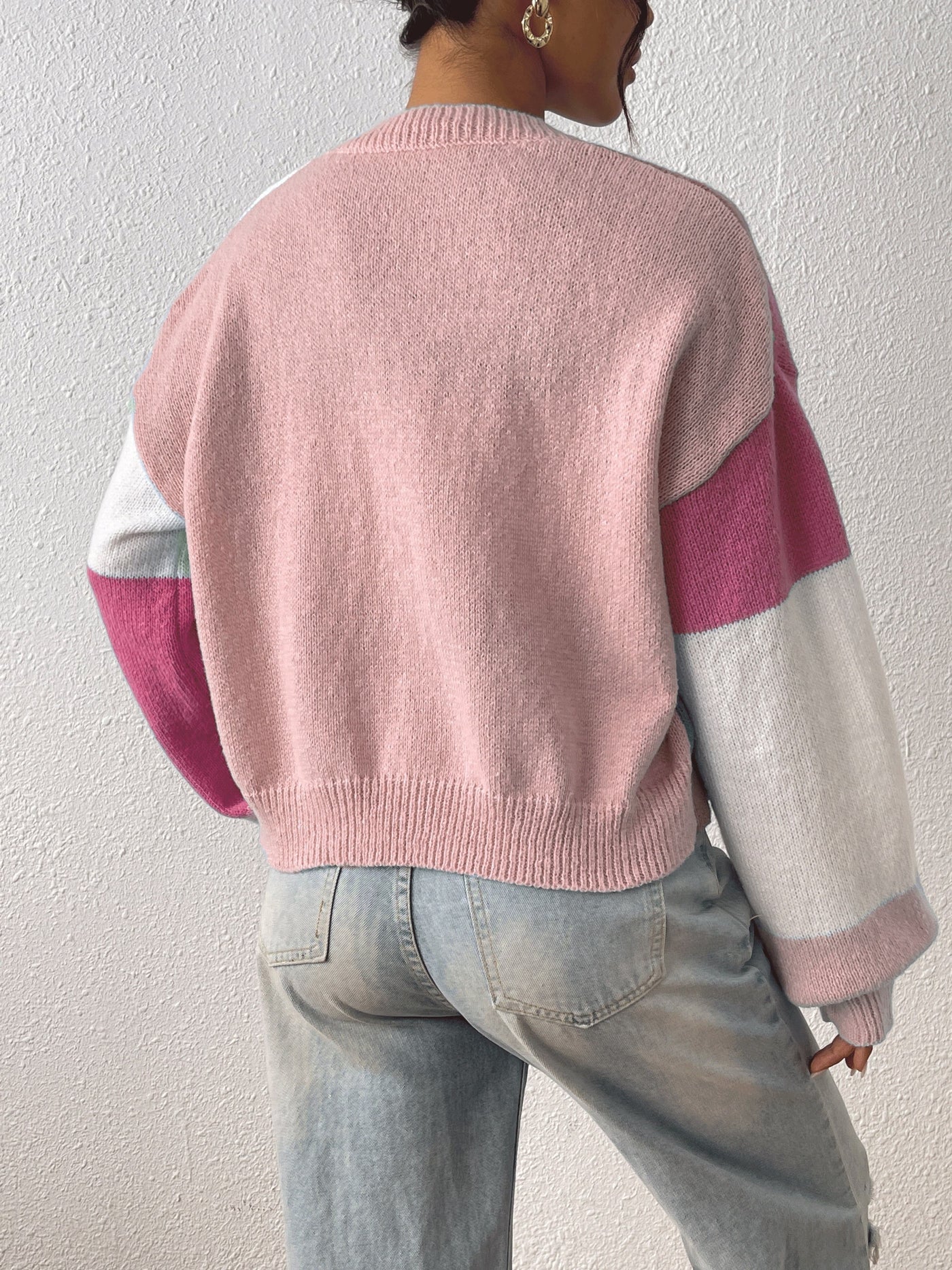 Strick-Cardigan | Oversized Passform | Modernes Block-Design