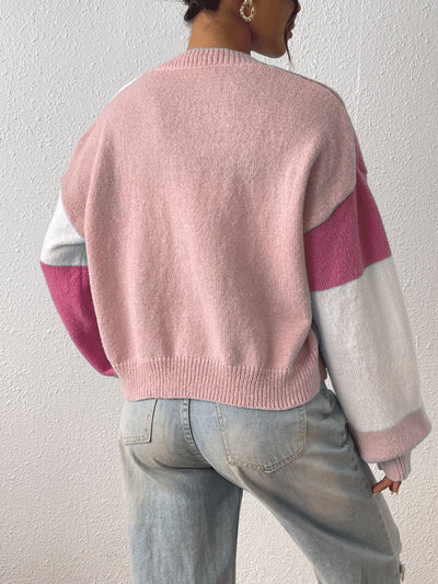 Strick-Cardigan | Oversized Passform | Modernes Block-Design