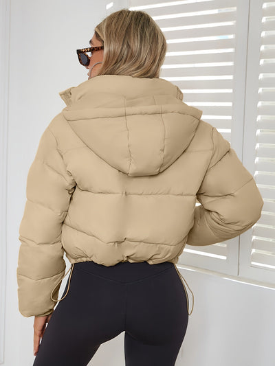 Kurze modische warme Winterjacke für Damen | Ideal für Winter