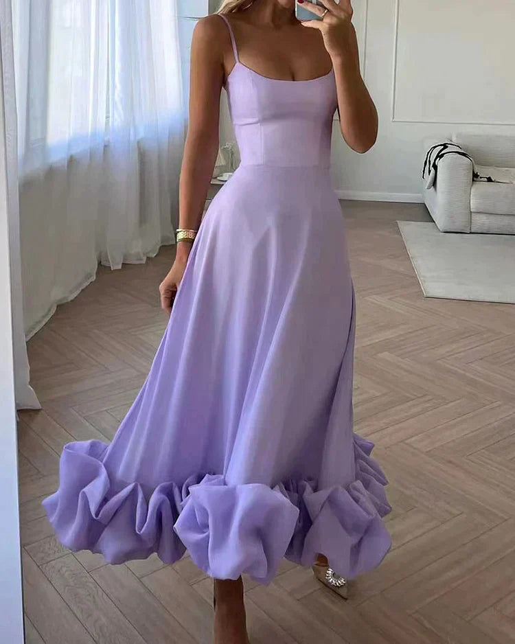 Tyronia - Trendiges Damen Party Midikleid