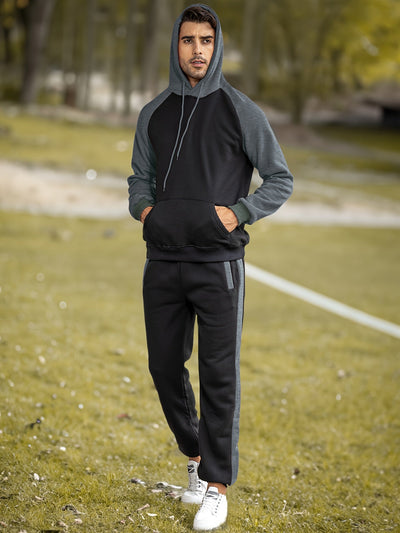 Klassischer Vollständiger Reißverschluss Langarm Hoodie Und Jogginghose Trainingsanzug Für Herren | Perfekt für Outdoor-Aktivitäten