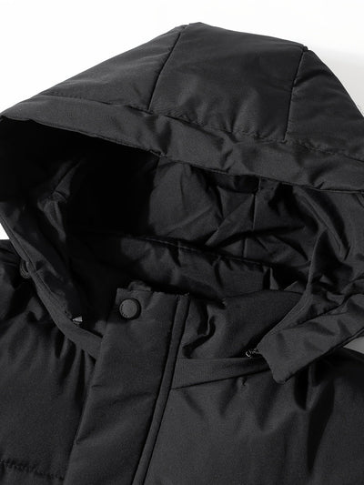 Warme Verdickte Kapuzen Winterjacke Für Herren | Perfekt Für Outdoor-Aktivitäten
