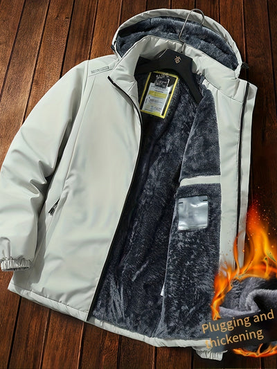 Warme Fleece Voering Puffer Winter Jacke Für Herren | Perfekt für Winter & Outdoor-Aktivitäten