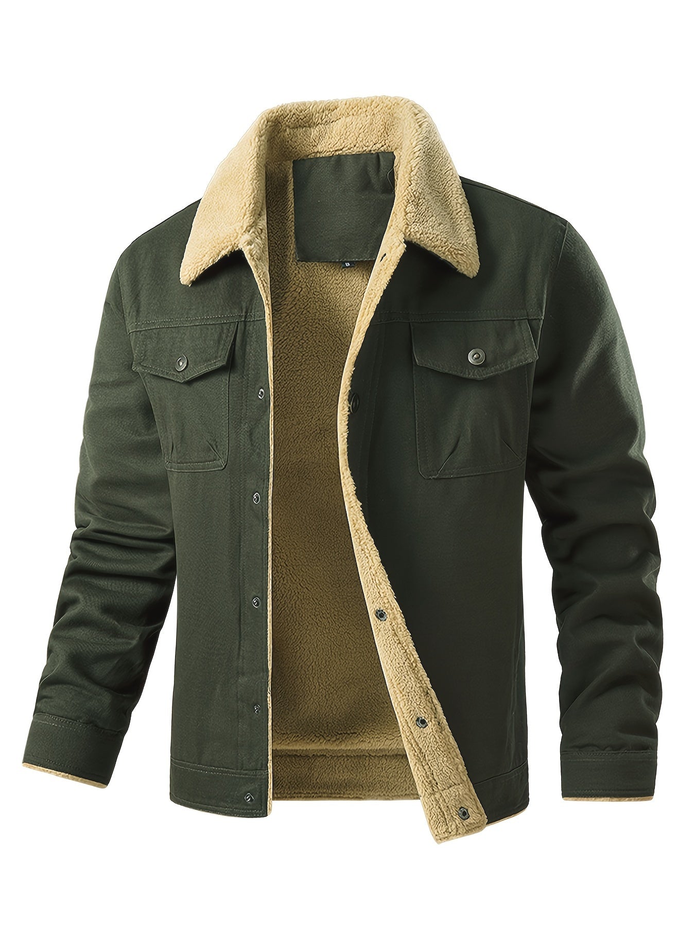 Casual Knopsluiting Met Zakken Winter Jacke Für Herren | Ideal für den Winter