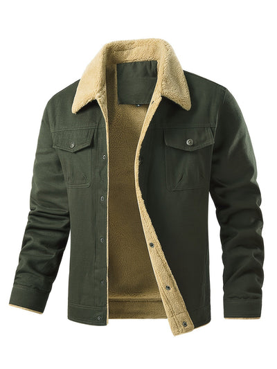 Casual Knopsluiting Met Zakken Winter Jacke Für Herren | Ideal für den Winter