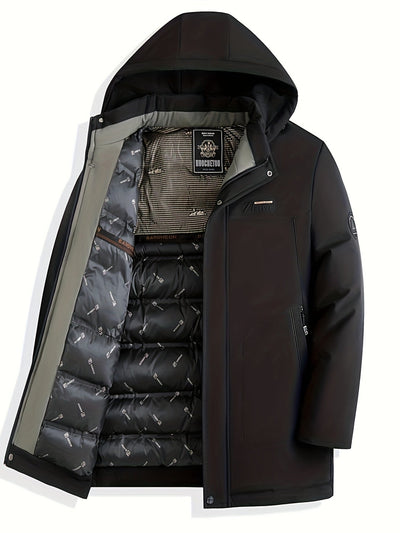 Lässige Thermojacke Mit Abnehmbarer Kapuze Winterjacke Für Herren | Perfekt für Outdoor-Aktivitäten