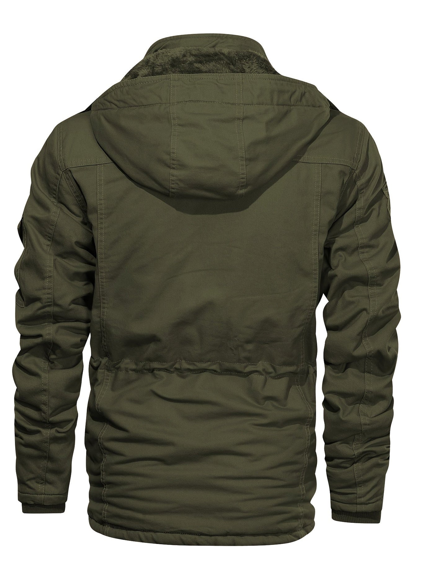 Taktische Warme Fleece Kapuzen-Cargo-Outdoorjacke Für Herren | Perfekt für Outdoor-Aktivitäten