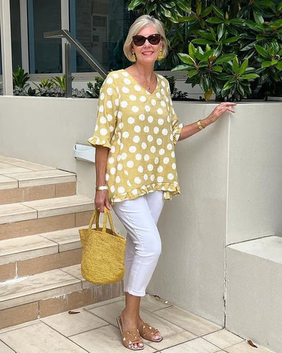 Orvelis - RELAXED POLKA DOT TUNIKA: VERSPIELT & ELEGANT
