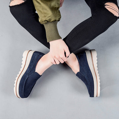 Damen Stilvolle Wildleder Slipper Freizeit Schuhe Fudus
