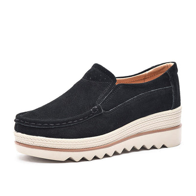 Damen Stilvolle Wildleder Slipper Freizeit Schuhe Fudus