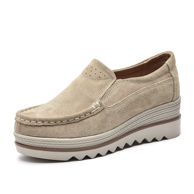 Damen Stilvolle Wildleder Slipper Freizeit Schuhe Fudus