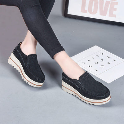 Damen Stilvolle Wildleder Slipper Freizeit Schuhe Fudus