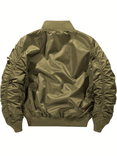 Warme Bomber Taktische Outdoorjacke Mit Stehkragen Für Herren | Perfekt für Outdoor-Aktivitäten