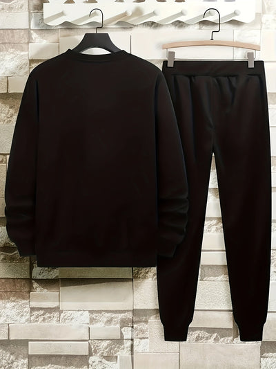 Casual Rundhals Reißverschluss Trainingsanzug Mit Jogginghose Für Herren | Perfekt für Freizeit-Tage
