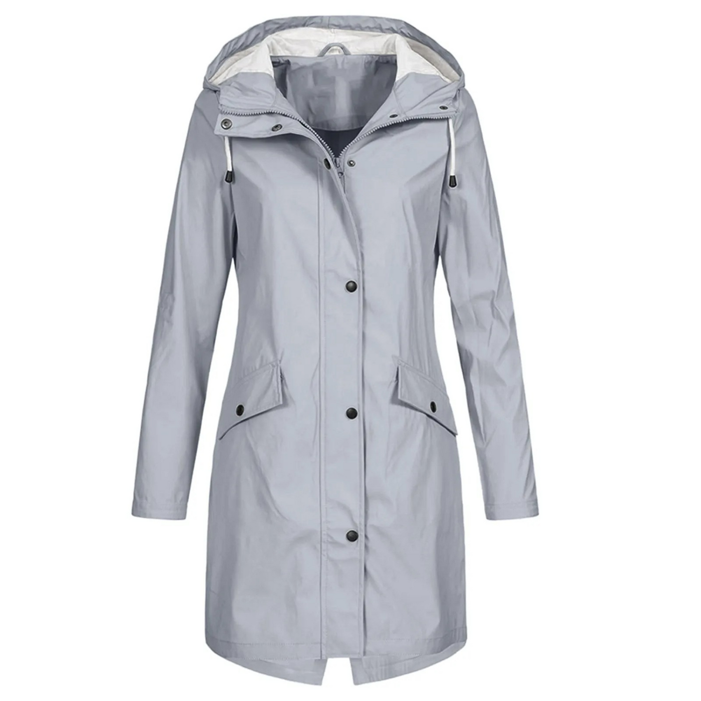 Casual Hooded Langer Winddichter Trenchcoat für Damen | Ideal für den Winter