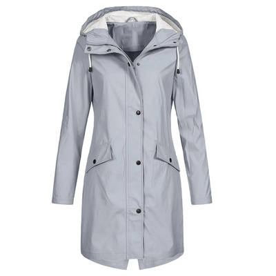 Casual Hooded Langer Winddichter Trenchcoat für Damen | Ideal für den Winter