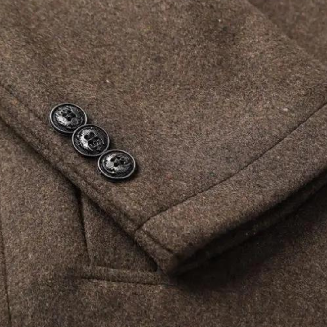Dicker Trenchcoat aus Wolle für Herren