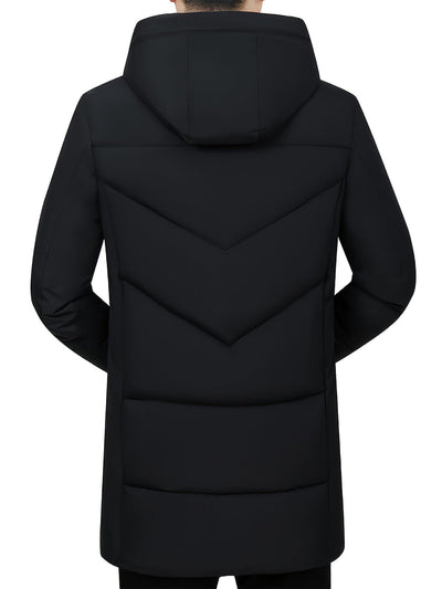 Warme Verdickte Kapuzen Winterjacke Für Herren | Perfekt Für Outdoor-Aktivitäten