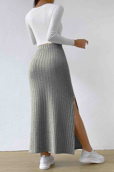 Ilven - Elegant Vielseitig Komfortabel. – Der gestrickte Rock mit Schlitz