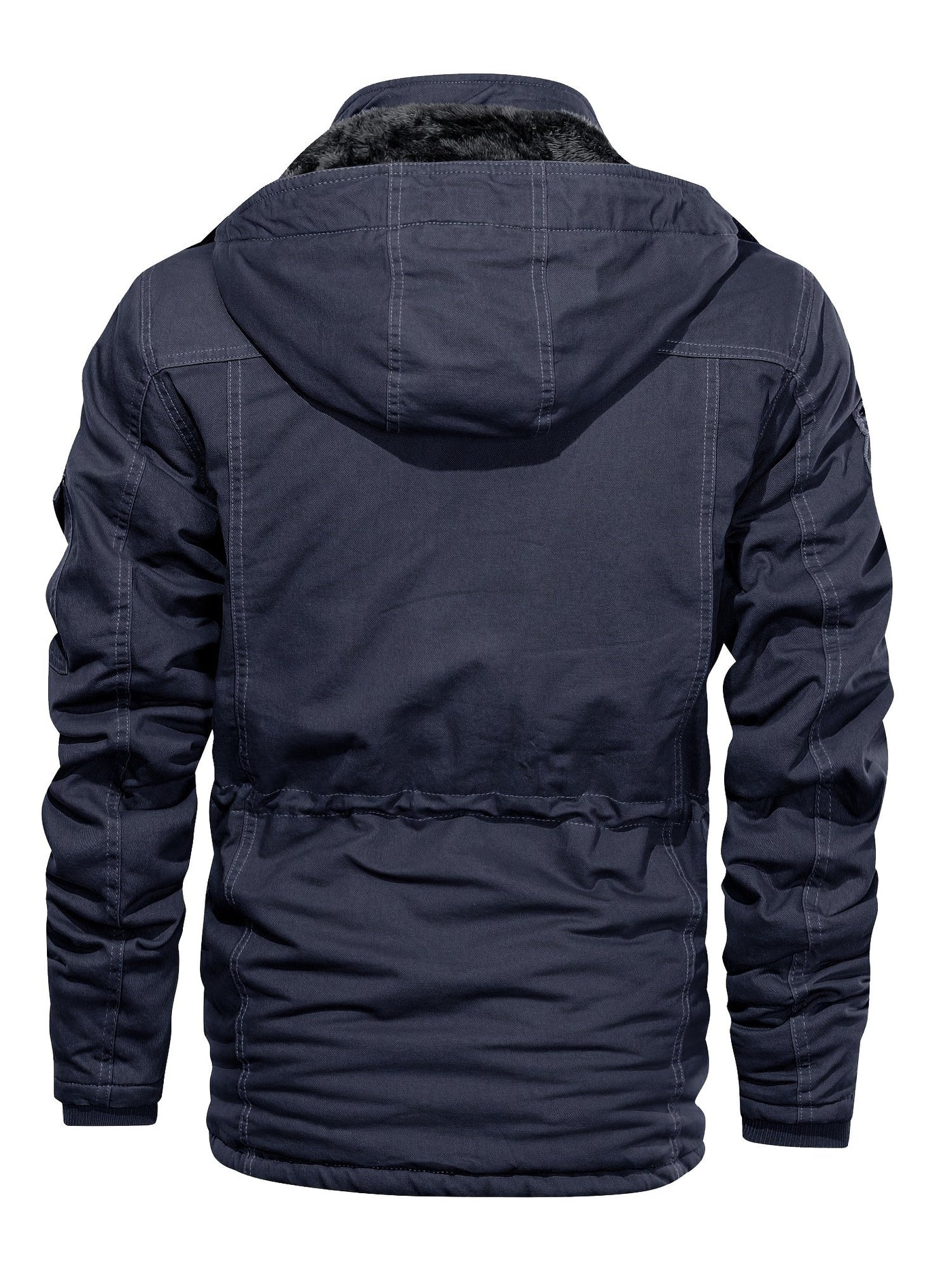 Taktische Warme Fleece Kapuzen-Cargo-Outdoorjacke Für Herren | Perfekt für Outdoor-Aktivitäten