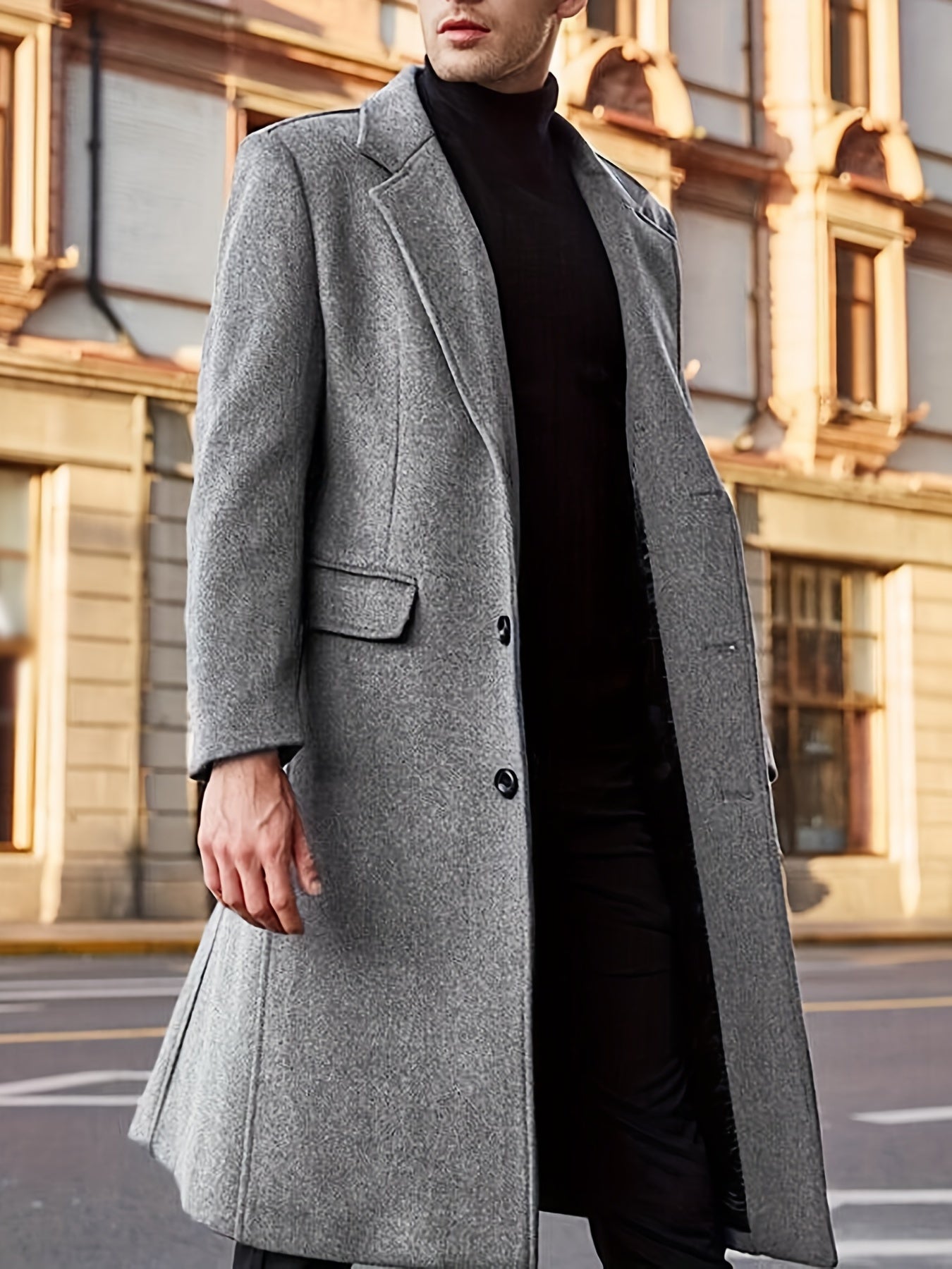 Stilvolle Retro Trench Winterjacke Für Herren | Ideal für Winter