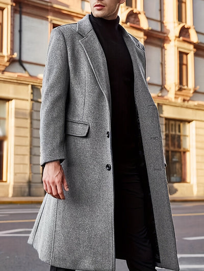 Stilvolle Retro Trench Winterjacke Für Herren | Ideal für Winter