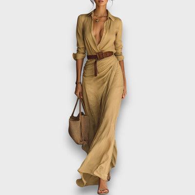 Verira – Elegantes Maxi-Wickelkleid