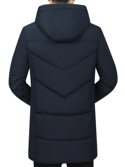 Warme Verdickte Kapuzen Winterjacke Für Herren | Perfekt Für Outdoor-Aktivitäten