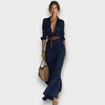 Verira – Elegantes Maxi-Wickelkleid