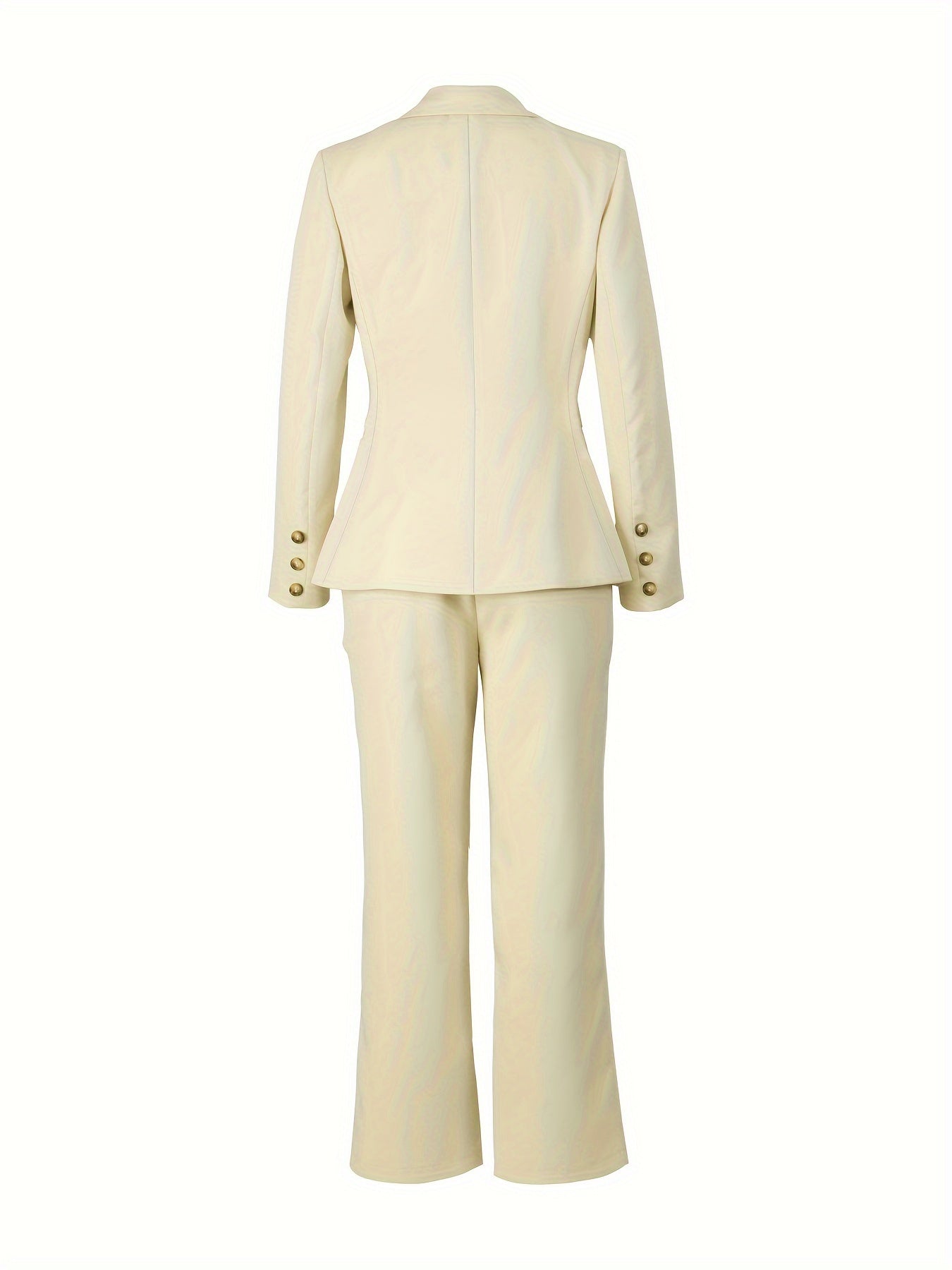Stylischer Einreihiger Blazer Zweiteiler Set für Damen | Perfekt für legere Tage
