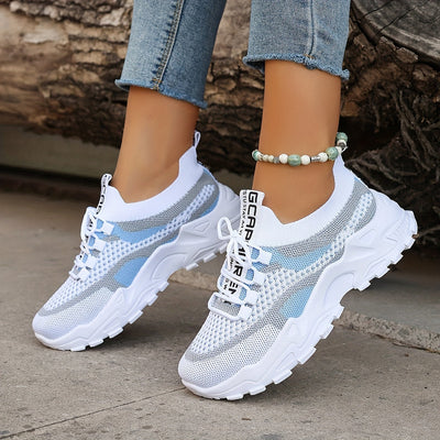 Elegante Colorblock Strick-Sneakers für Damen | Perfekt für Casual Days