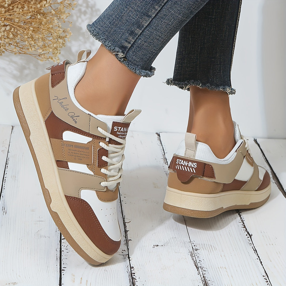Stylische Blockfarbene Sneaker für Damen | Perfekt für legere Tage
