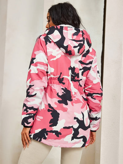 Fleece-Parka-Winterjacke mit Kapuze für Damen, elegant | Perfekt für Outdoor-Aktivitäten