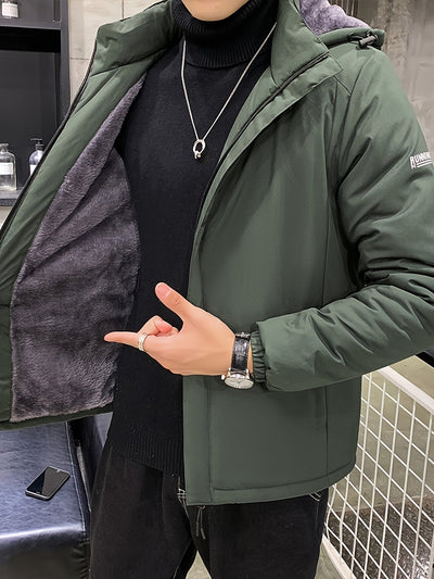 Warme Fleece Voering Puffer Winter Jacke Für Herren | Perfekt für Winter & Outdoor-Aktivitäten