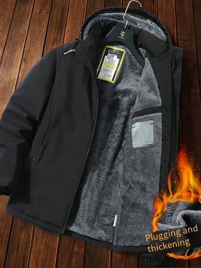 Warme Fleece Voering Puffer Winter Jacke Für Herren | Perfekt für Winter & Outdoor-Aktivitäten