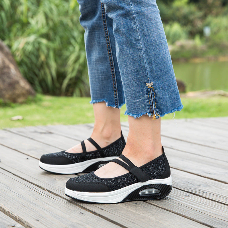 Damen Luftpolster Slip-On Wanderschuhe Fudus