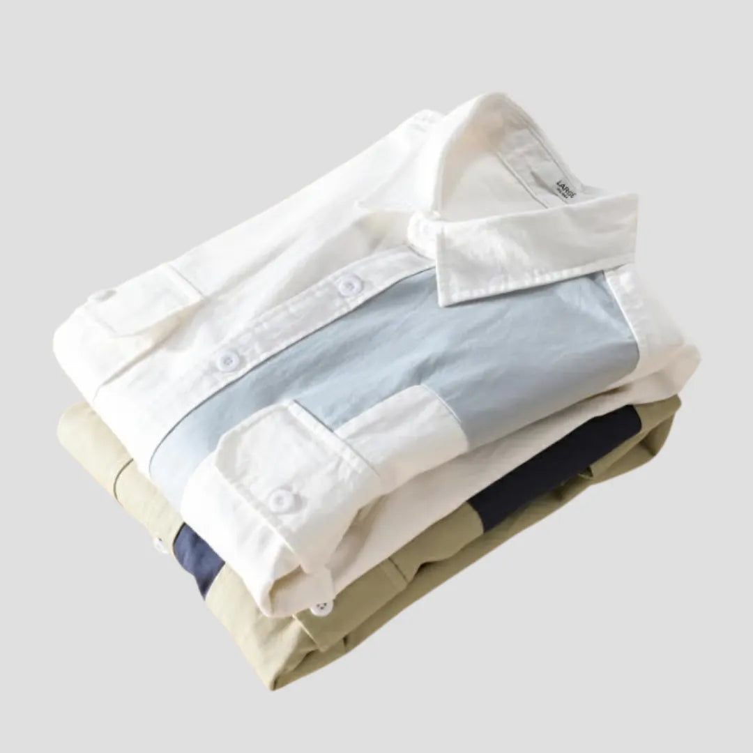 COUTURE™ PATCHWORK LANGARMHEMD
