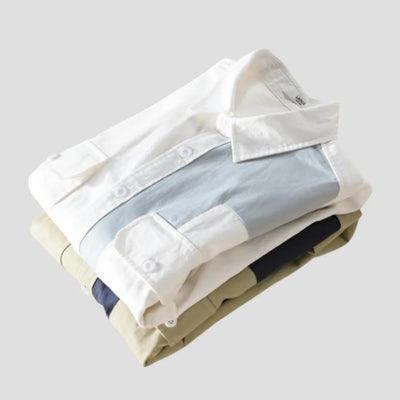 COUTURE™ PATCHWORK LANGARMHEMD