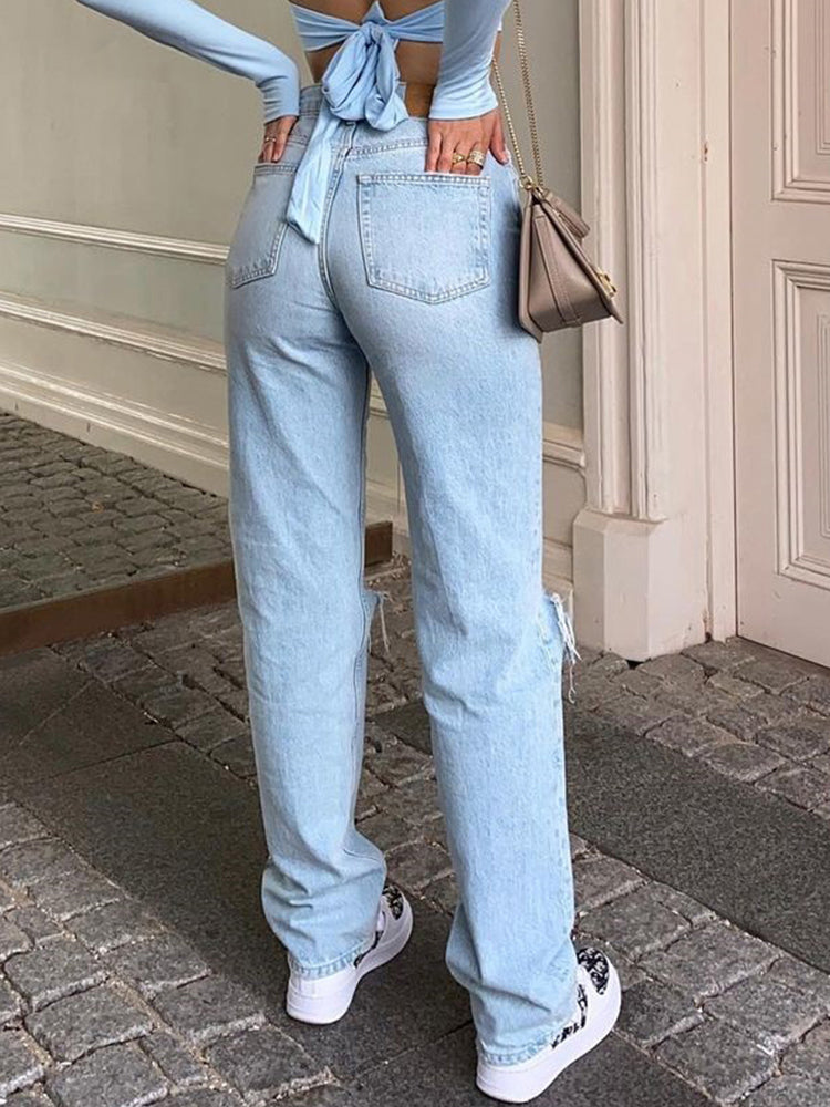 Vanyel - Trendig. Lässig. Sommerleicht. – Die Elvaria Jeans mit hohem Bund