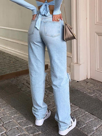 Vanyel - Trendig. Lässig. Sommerleicht. – Die Elvaria Jeans mit hohem Bund