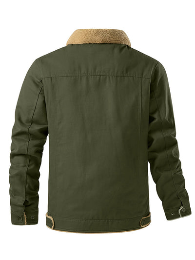 Casual Knopsluiting Met Zakken Winter Jacke Für Herren | Ideal für den Winter