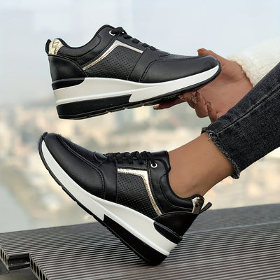 Lässige Einfarbige Freizeitsneaker für Damen | Perfekt für lässige Tage