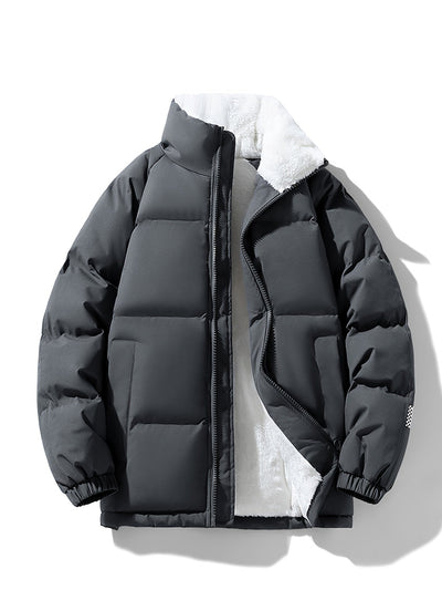 Warme modische Fleece-Puffer-Winterjacke für Damen | Perfekt für Outdoor-Aktivitäten
