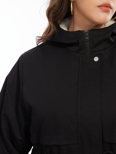 Elegante Warme Parka Winterjacke mit Kapuze für Damen | Ideal für Winter