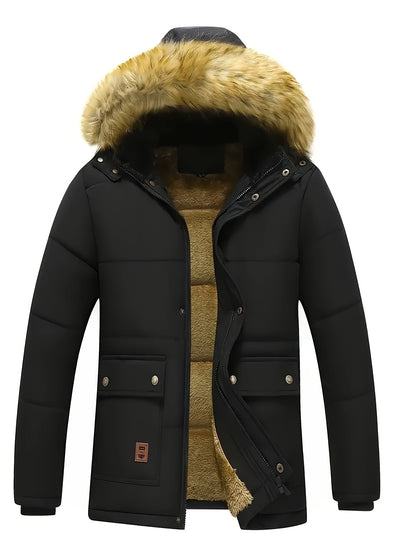 Warme Reißverschluss Gepolsterte Winter Jacke Für Herren | Perfekt für Outdoor-Aktivitäten